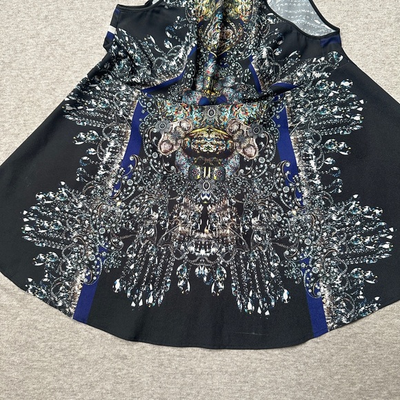 Unique Digital Print Trapeze Hem Tank Top - Picture 14 of 15